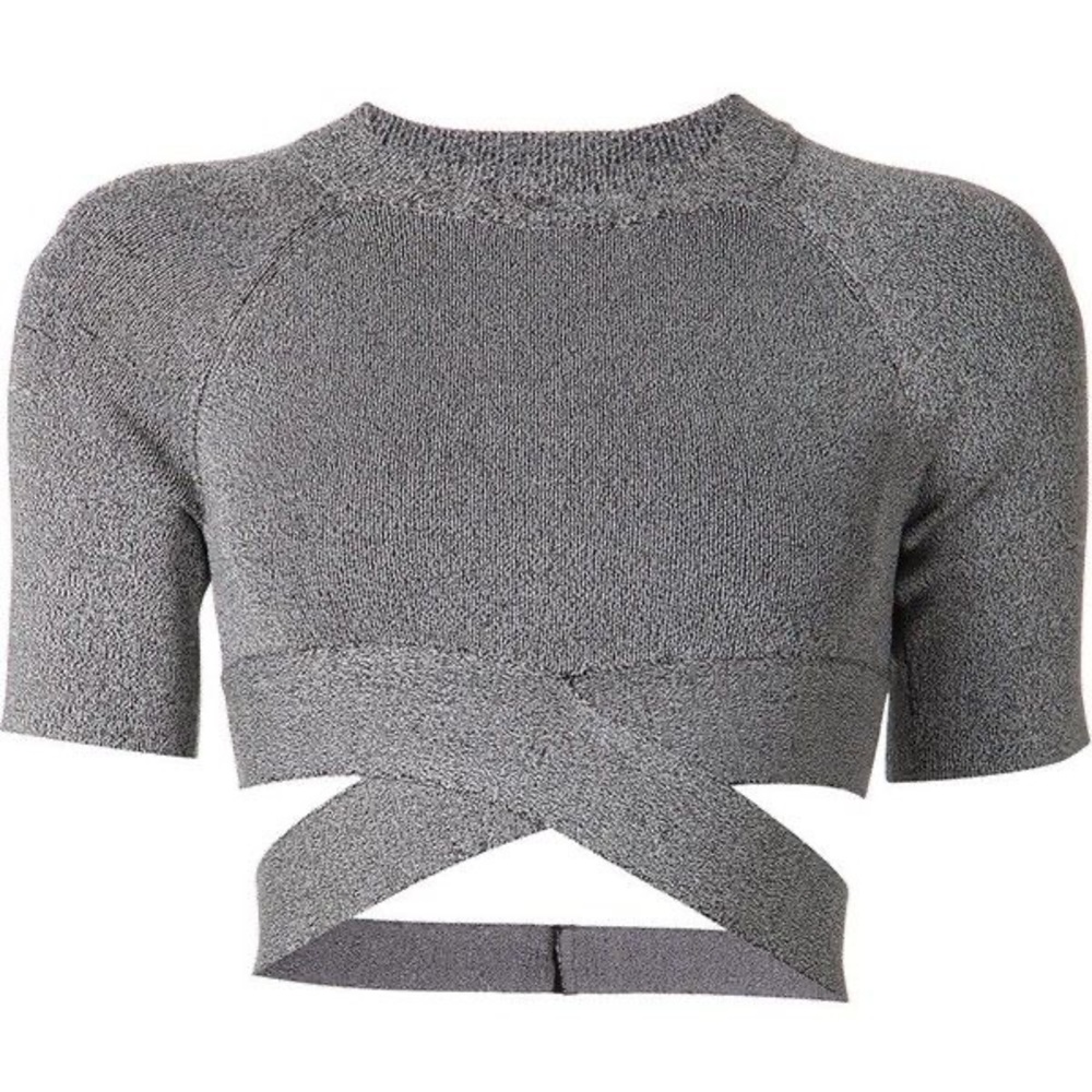 Alexander wang criss cross crop top